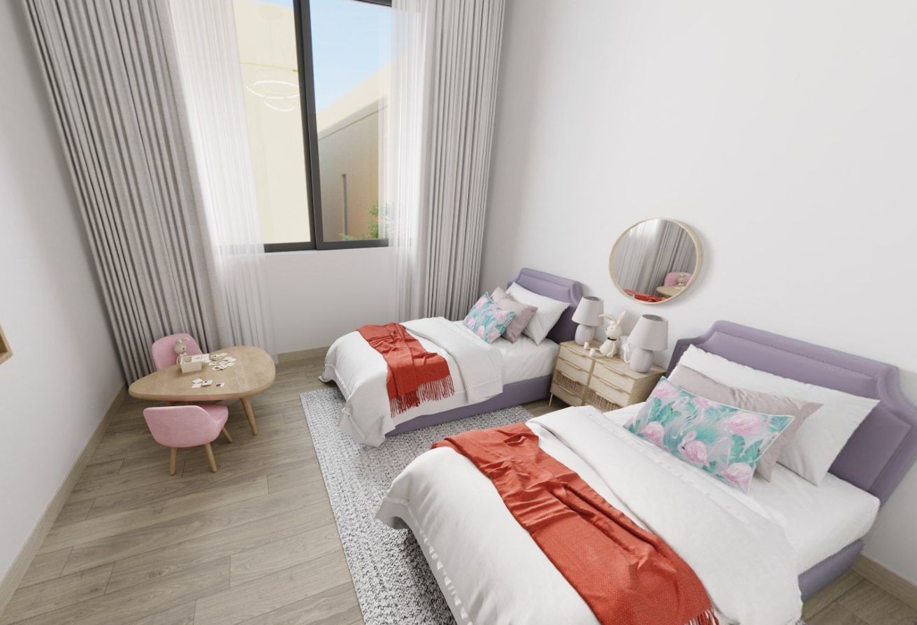 Modern 3-bedroom single-row townhouse in Yas Park Gate Yas Island Abu Dhabi.