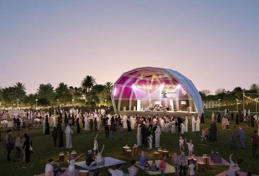 Modern 3-bedroom single-row townhouse in Yas Park Gate Yas Island Abu Dhabi.