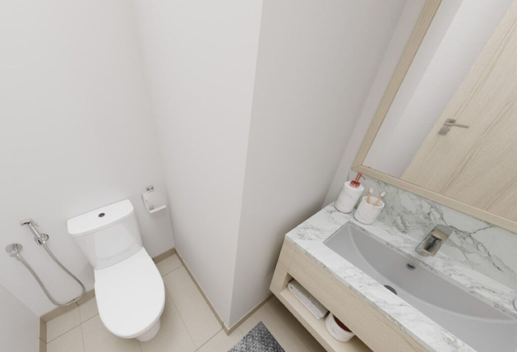 Modern 3-bedroom single-row townhouse in Yas Park Gate Yas Island Abu Dhabi.