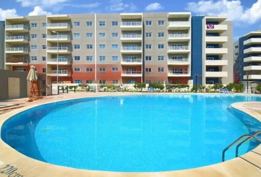 Affordable 2-bedroom rented apartment Al Reef Downtown Abu Dhabi.