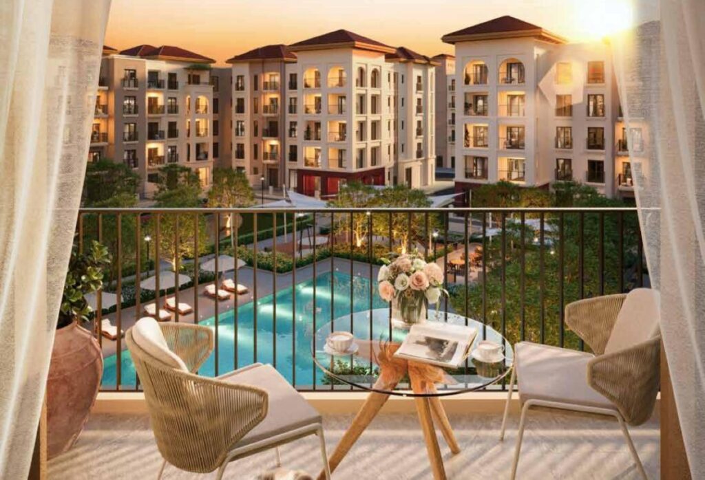 Bloom Living Granada 1BR apartment with balcony and community view