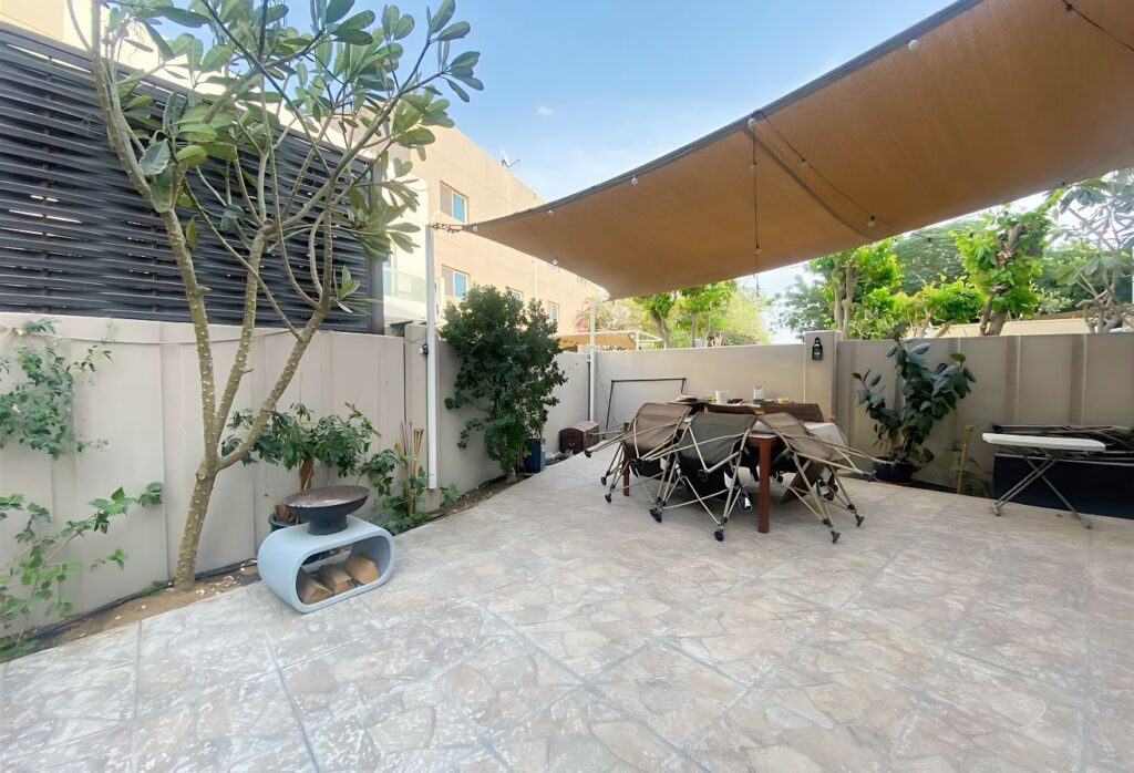 Corner plot villa with private garden in Al Reef Villas Abu Dhabi