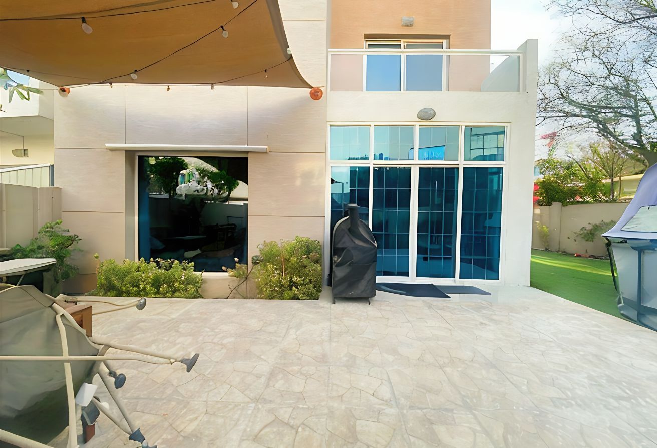 Corner plot villa with private garden in Al Reef Villas Abu Dhabi