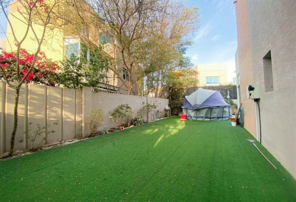 Corner plot villa with private garden in Al Reef Villas Abu Dhabi
