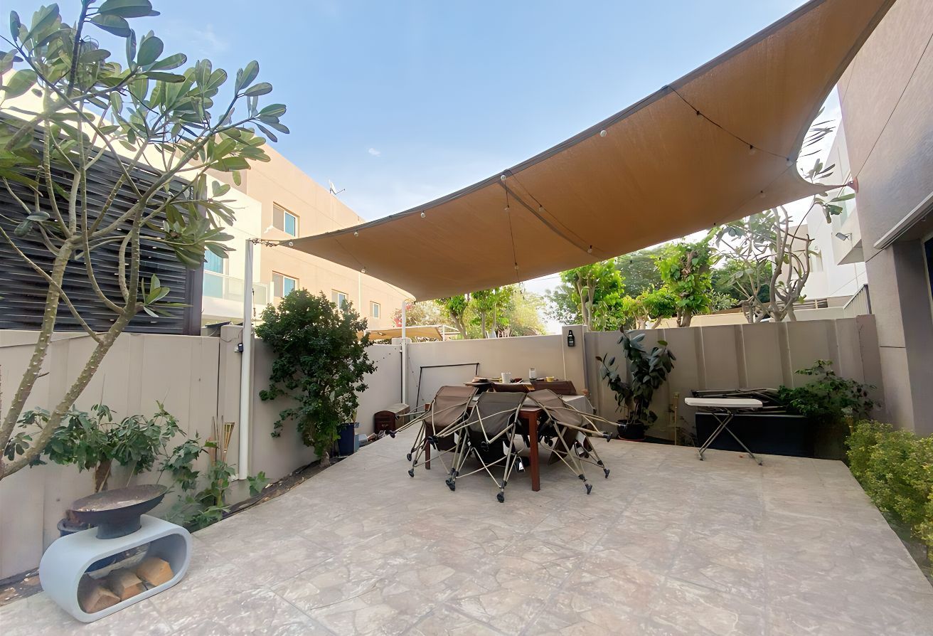 Corner plot villa with private garden in Al Reef Villas Abu Dhabi