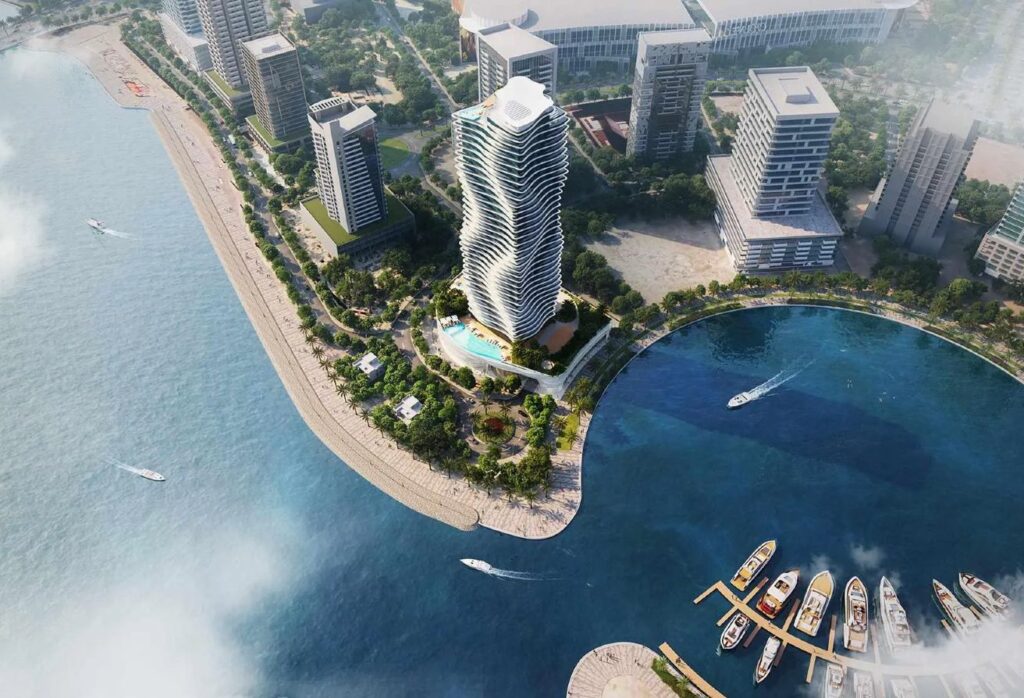 Luxury branded 1BR apartment with designer interiors in Elie Saab Waterfront Abu Dhabi