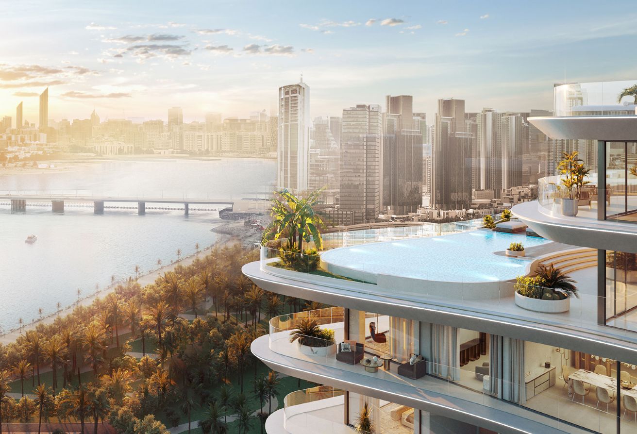 Luxury branded 1BR apartment with designer interiors in Elie Saab Waterfront Abu Dhabi