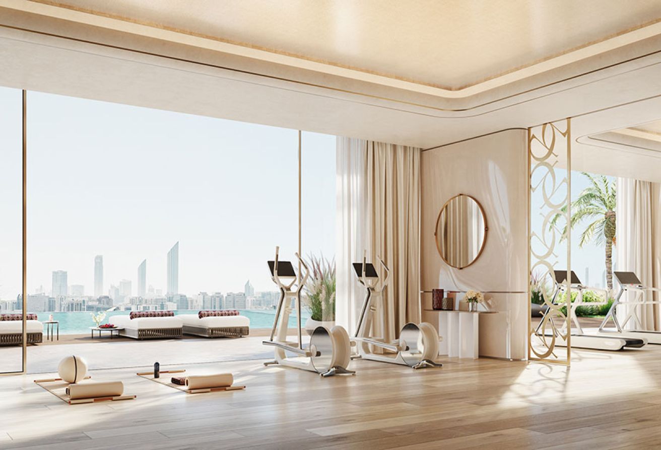 Luxury branded 1BR apartment with designer interiors in Elie Saab Waterfront Abu Dhabi