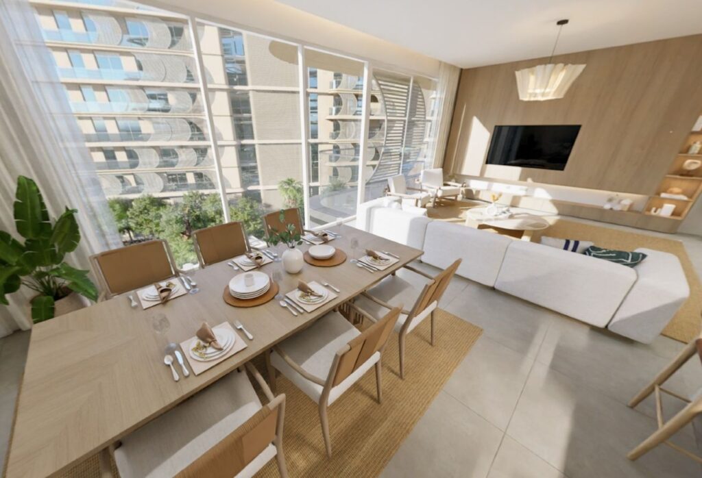 Panoramic sea view 2 bedroom plus study apartment in Fahid Beach Residences, Fahid Island.