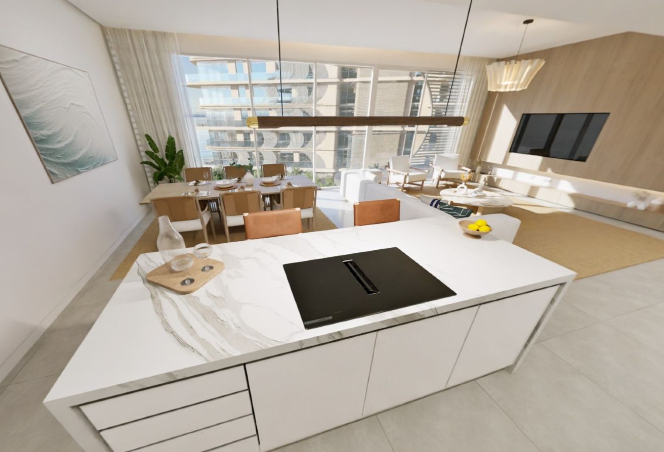 Panoramic sea view 2 bedroom plus study apartment in Fahid Beach Residences, Fahid Island.