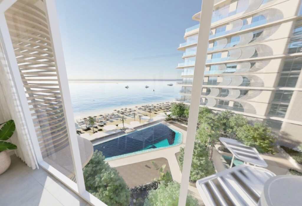 Panoramic sea view 2 bedroom plus study apartment in Fahid Beach Residences, Fahid Island.