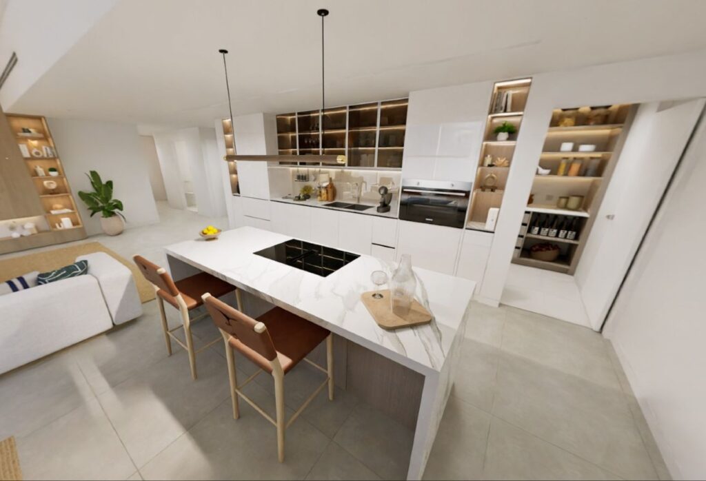 Panoramic sea view 2 bedroom plus study apartment in Fahid Beach Residences, Fahid Island.