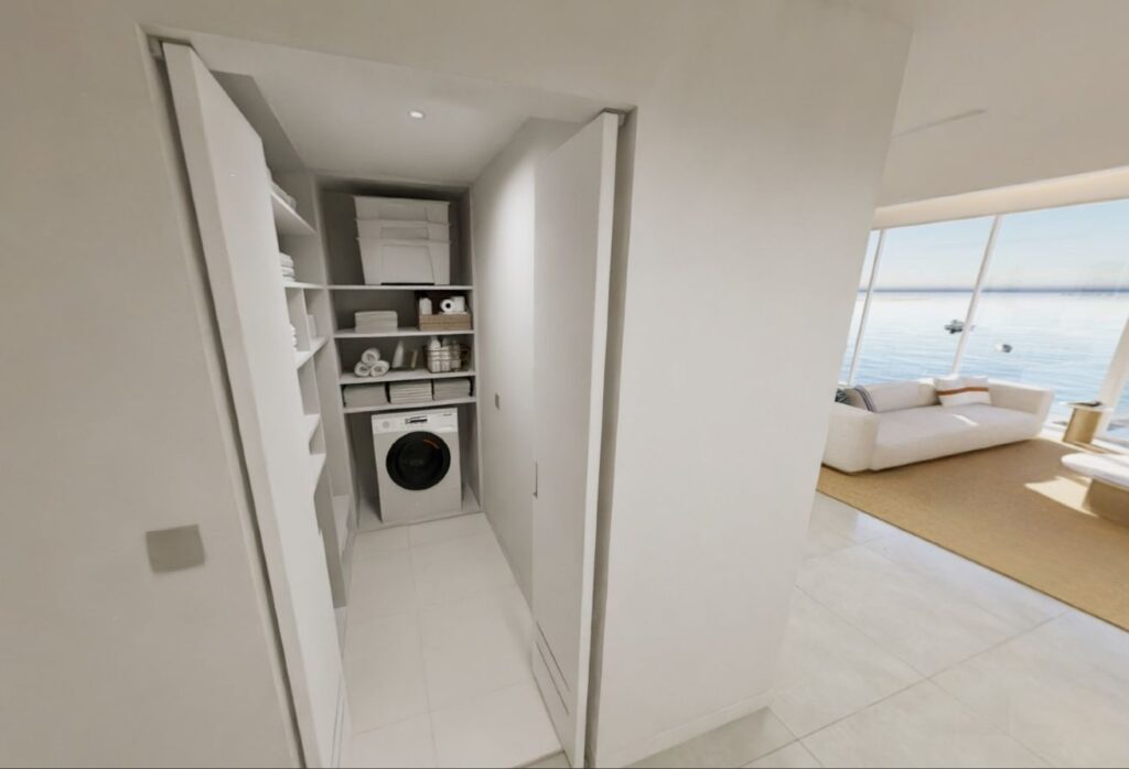 Panoramic sea view 2 bedroom plus study apartment in Fahid Beach Residences, Fahid Island.