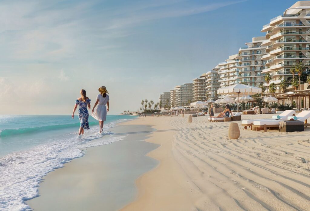 Panoramic sea view 2 bedroom plus study apartment in Fahid Beach Residences, Fahid Island.