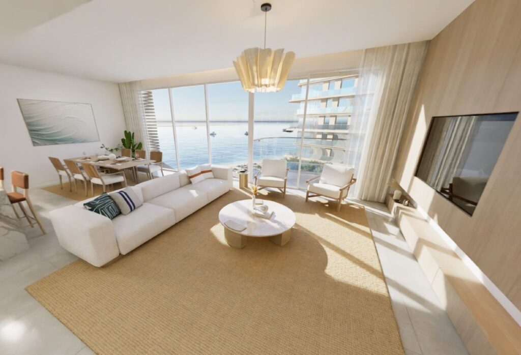 Modern beachfront 2BR plus study apartment with sea view in Fahid Beach Residences