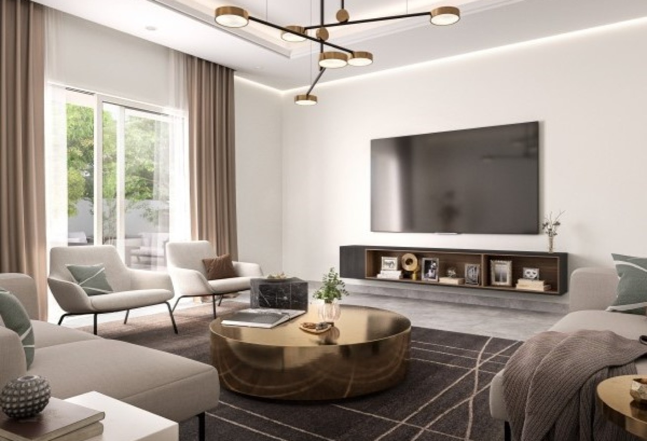 Modern 6-bedroom villa in Fay Al Reeman II, Al Shamkha with spacious interiors, landscaped outdoor areas, and premium Aldar design