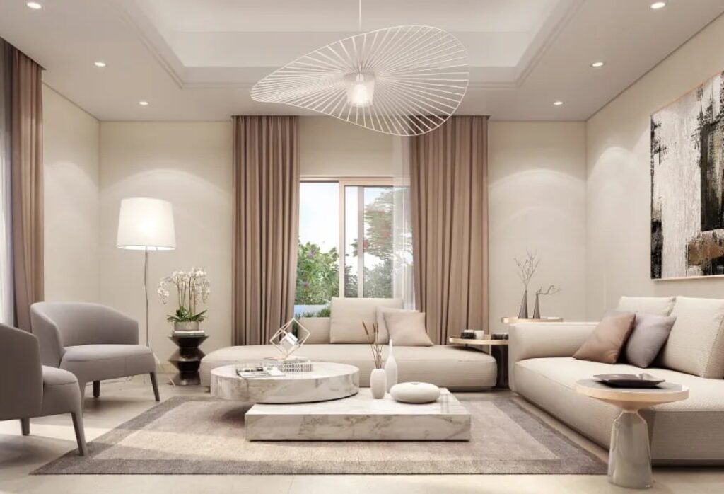 Modern 6-bedroom villa in Fay Al Reeman II, Al Shamkha with spacious interiors, landscaped outdoor areas, and premium Aldar design