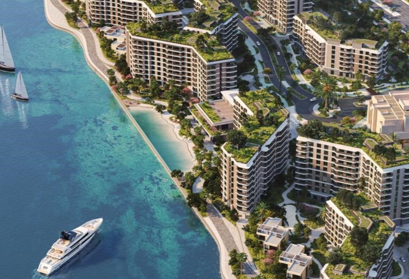 Corner unit apartment with wraparound balcony and canal outlook in Gardenia Terraces Yas Island