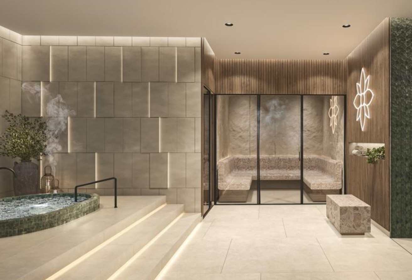 Corner unit apartment with wraparound balcony and canal outlook in Gardenia Terraces Yas Island