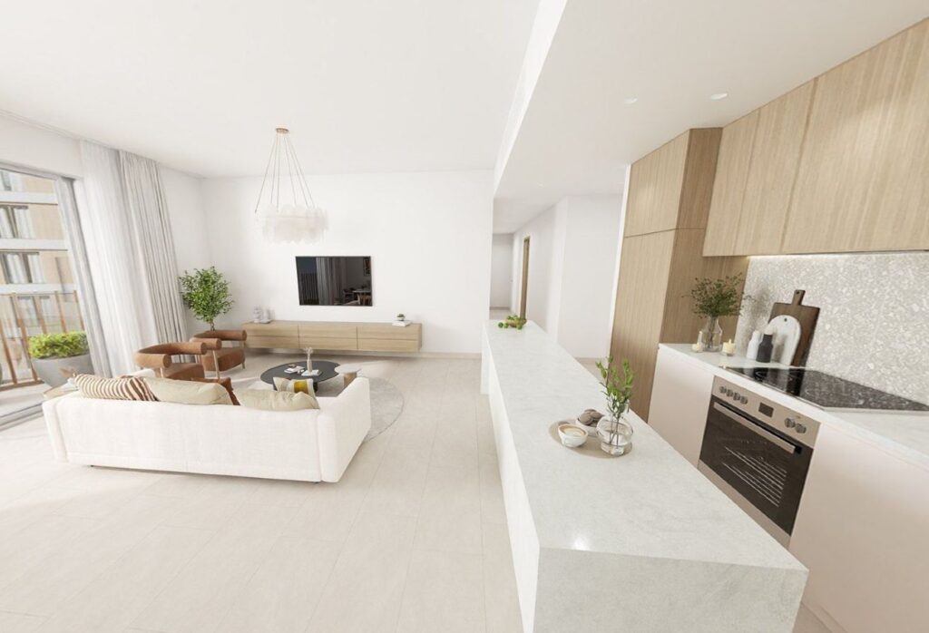 Corner unit apartment with wraparound balcony and canal outlook in Gardenia Terraces Yas Island