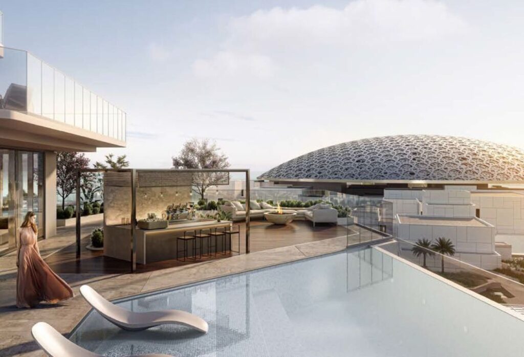 Modern 2BR plus maid unit with balcony in Louvre Abu Dhabi Residences, Saadiyat Island.