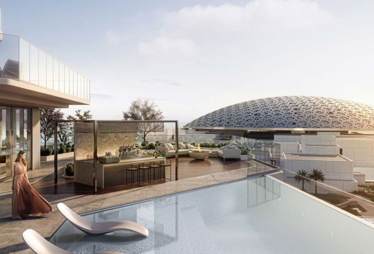 Modern 2BR plus maid unit with balcony in Louvre Abu Dhabi Residences, Saadiyat Island.