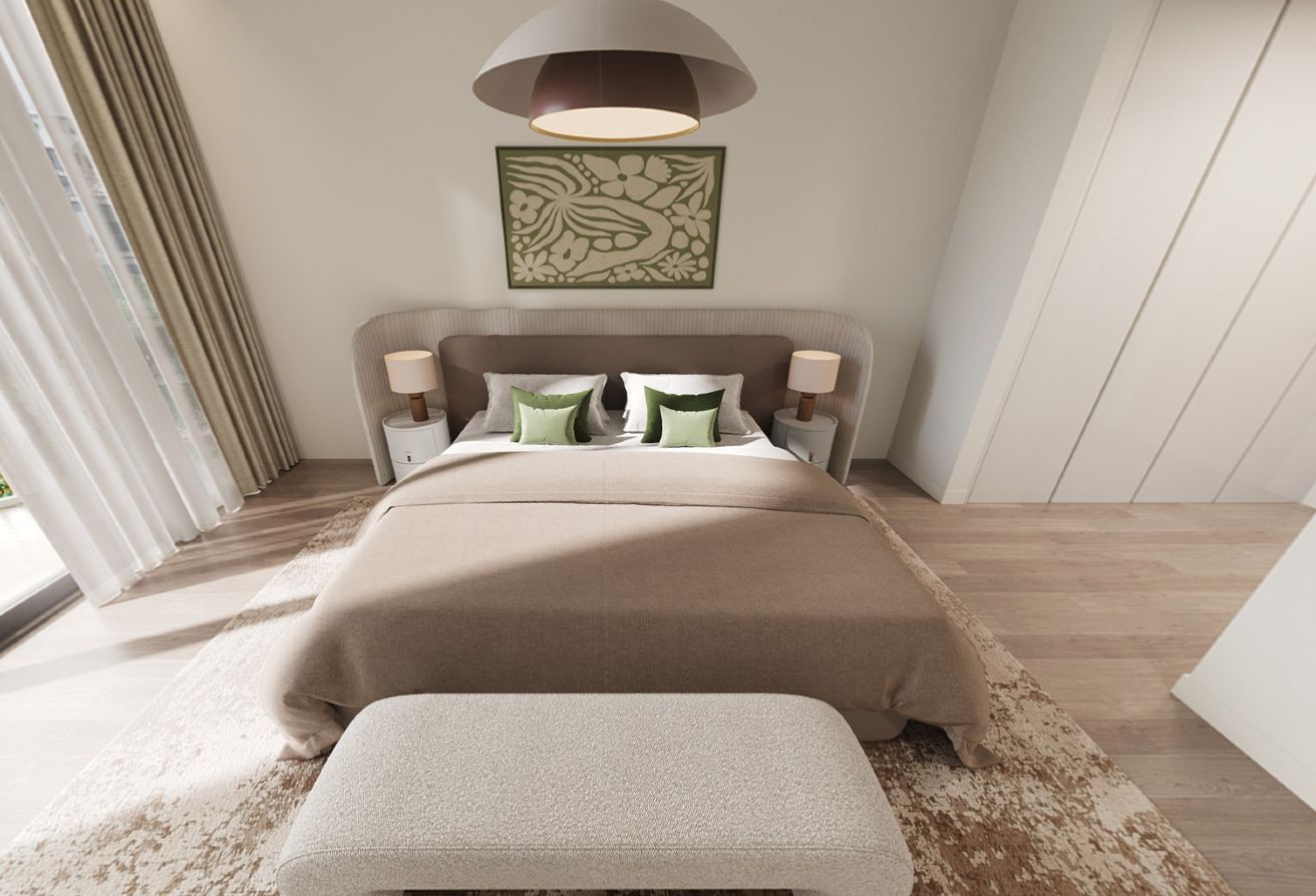 Premium 1-bedroom apartment in Mamsha Gardens with balcony overlooking Saadiyat Cultural District.