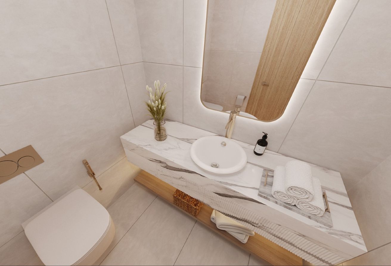 Premium 1-bedroom apartment in Mamsha Gardens with balcony overlooking Saadiyat Cultural District.