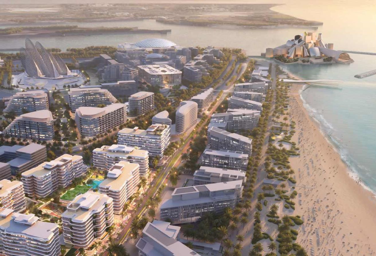 Premium 1-bedroom apartment in Mamsha Gardens with balcony overlooking Saadiyat Cultural District.