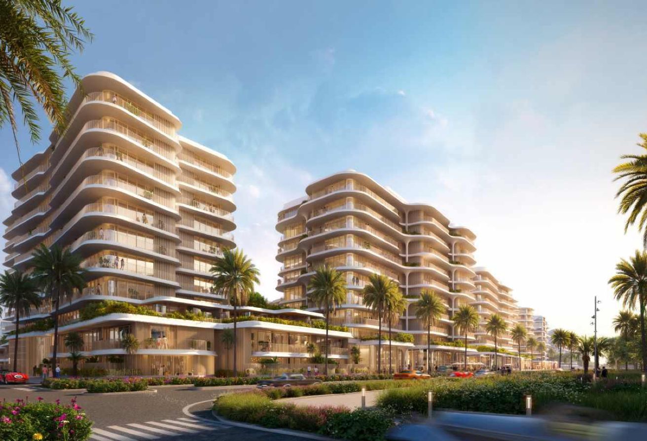 Premium 1-bedroom apartment in Mamsha Gardens with balcony overlooking Saadiyat Cultural District.