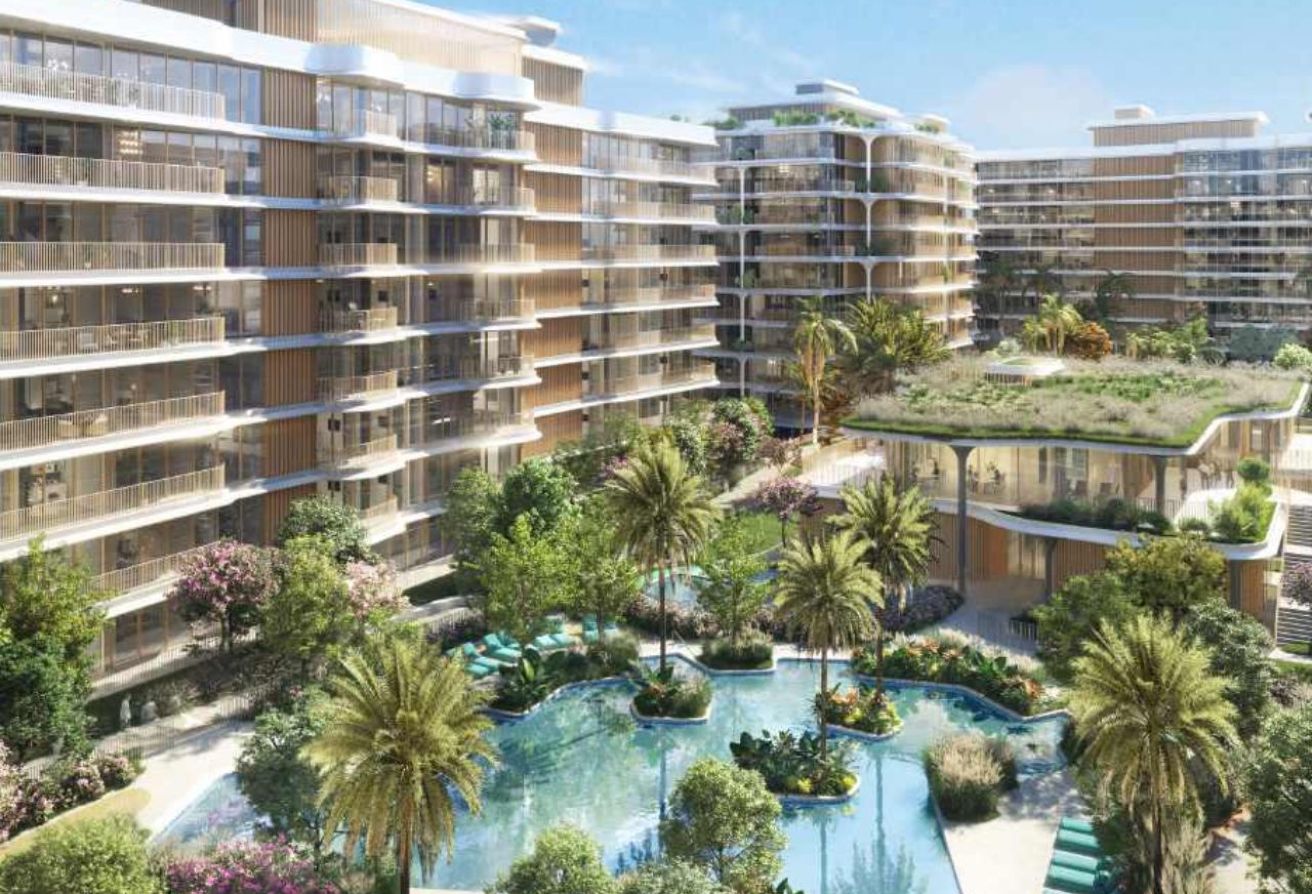 Premium 1-bedroom apartment in Mamsha Gardens with balcony overlooking Saadiyat Cultural District.