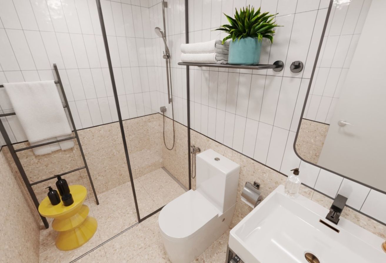 Two-bedroom resale unit in Reeman Living with bright layout and January 2025 handover.