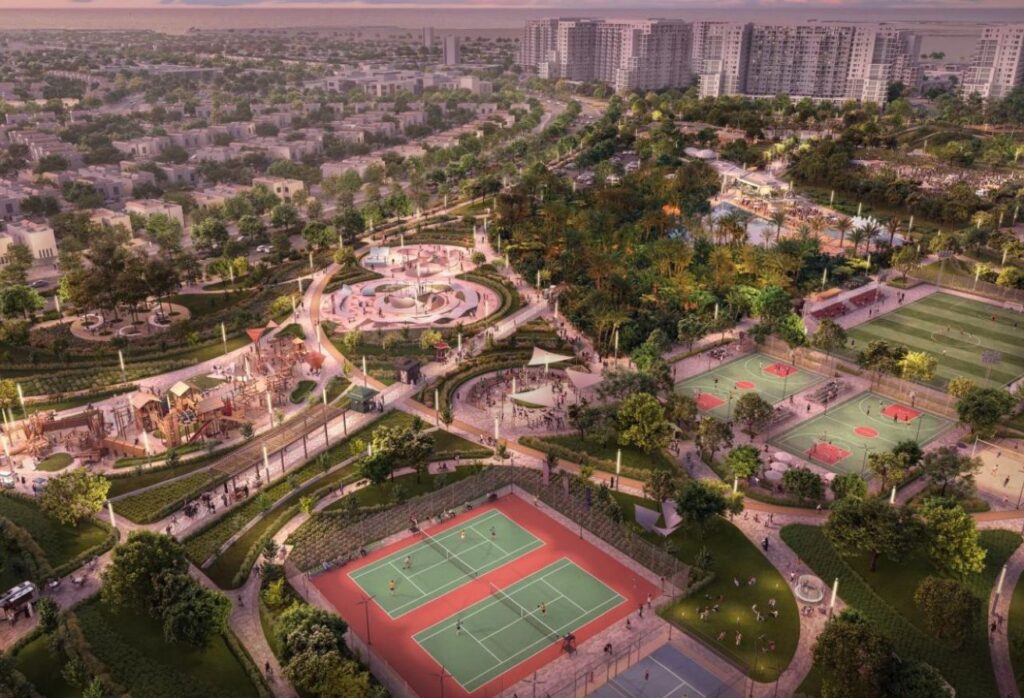 Yas Park Gate 4 bedroom corner villa single row Yas Island