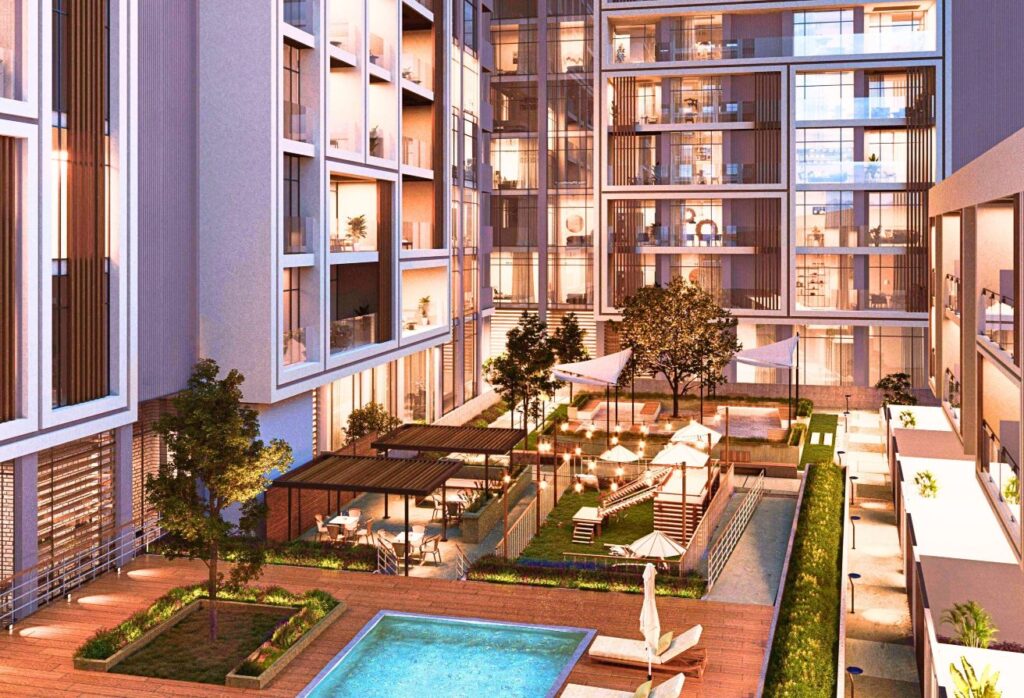 Studio apartment Selina Bay Yas Island terrace