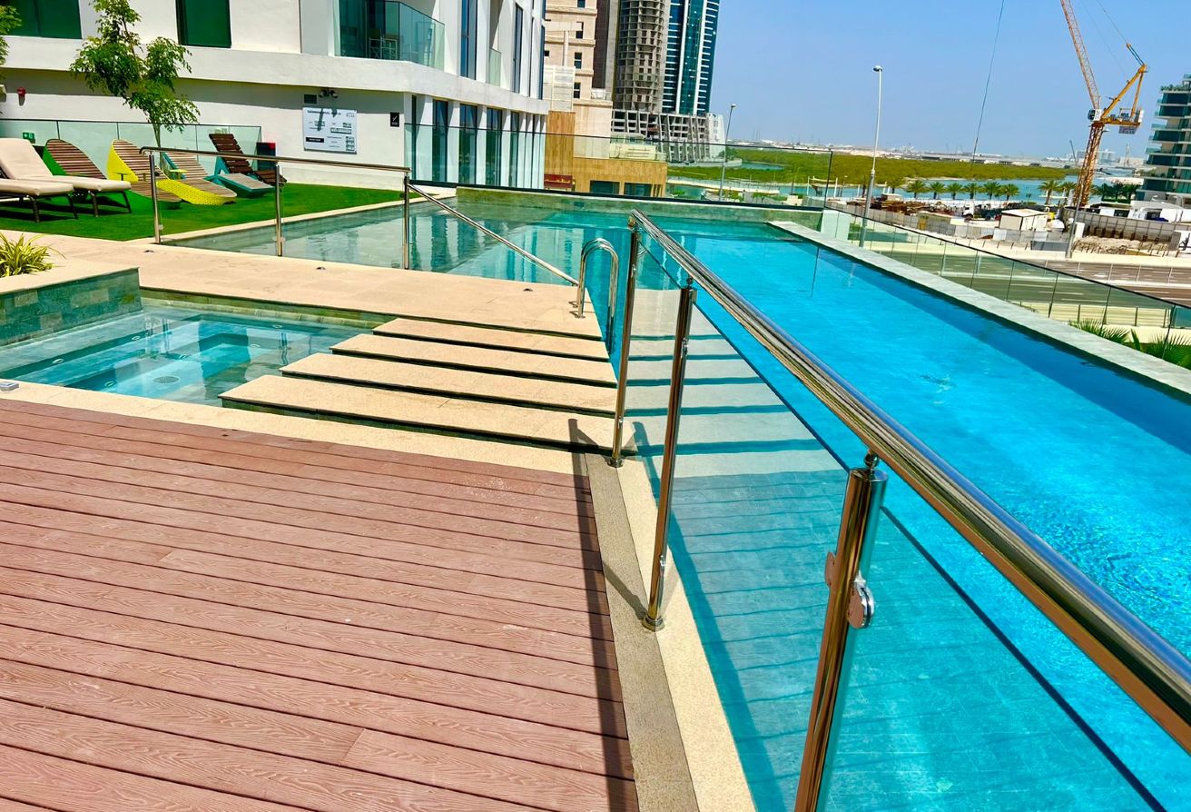 Reem Nine luxury apartment Al Reem Island balcony view