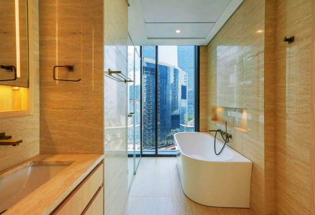 Reem Nine luxury apartment Al Reem Island balcony view