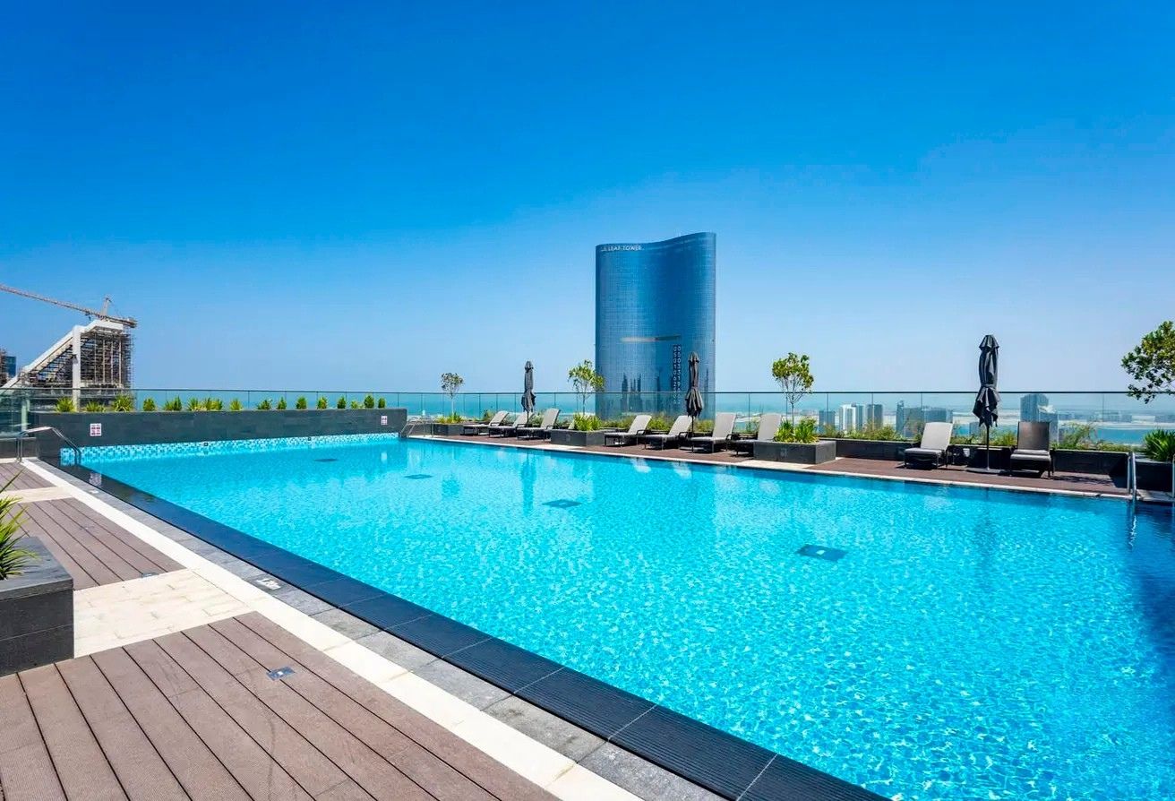 Canal Residence 2 bedroom maid apartment Al Reem Island balcony view