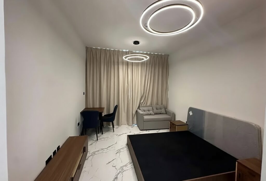 Al Maryah Island studio apartment terrace pool view