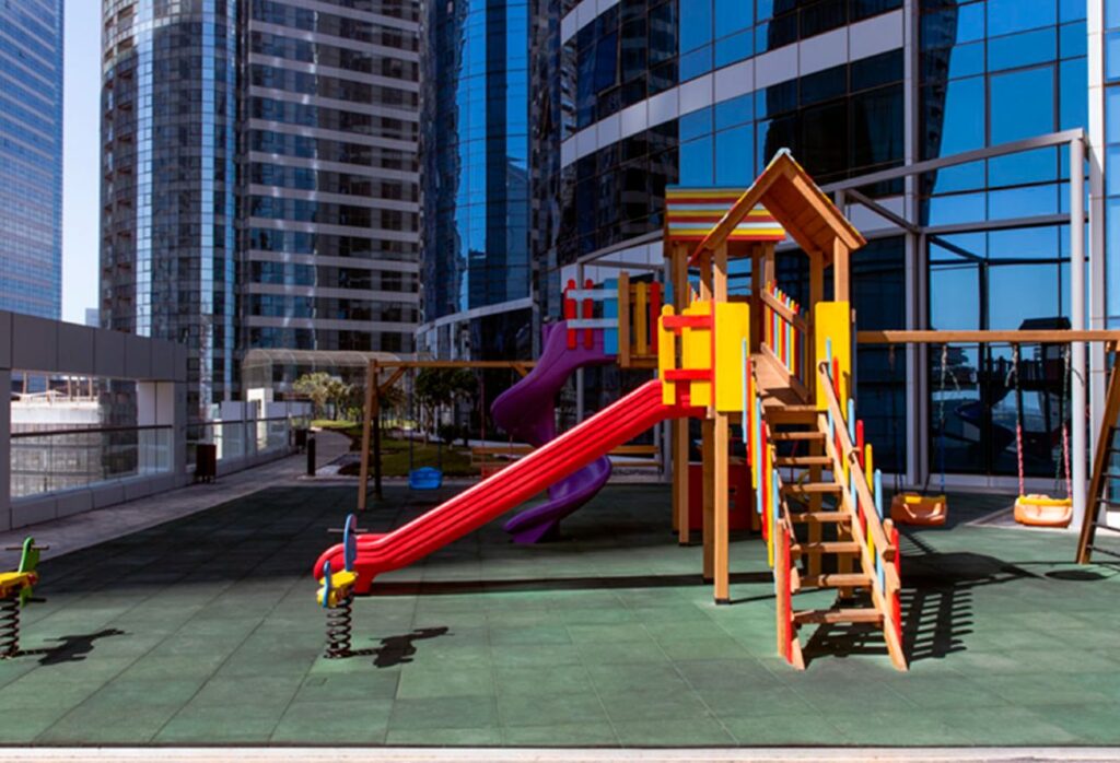 Hydra Avenue Towers studio apartment Al Reem Island community view