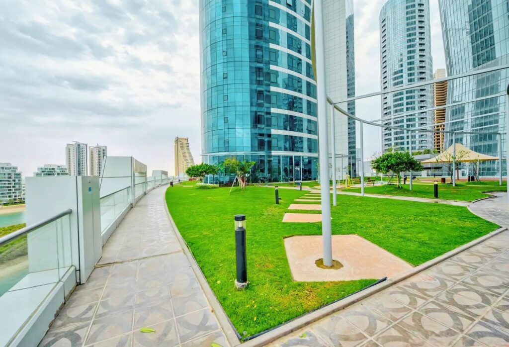 Hydra Avenue Towers studio apartment Al Reem Island community view