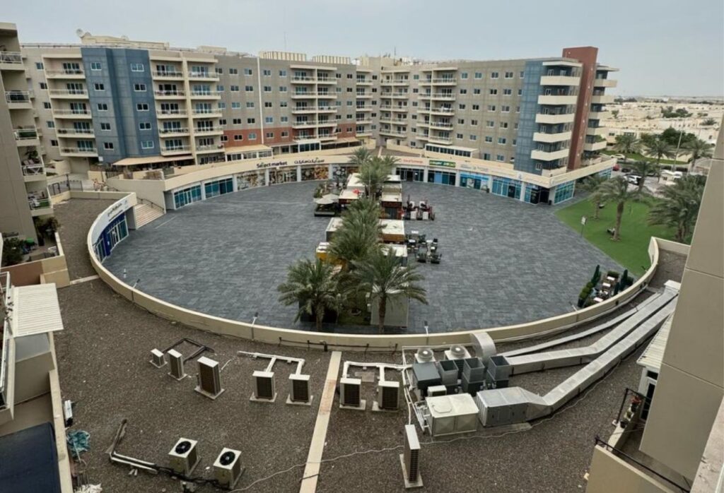 Al Reef Downtown studio apartment retail view Abu Dhabi