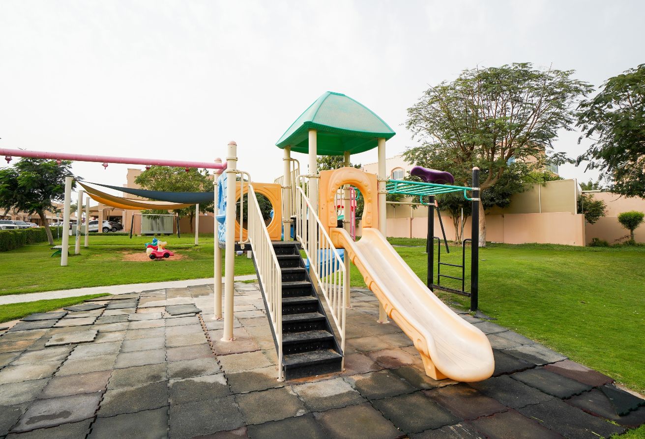 Al Reef Villas 2 bedroom villa garden Mediterranean style Abu Dhabi