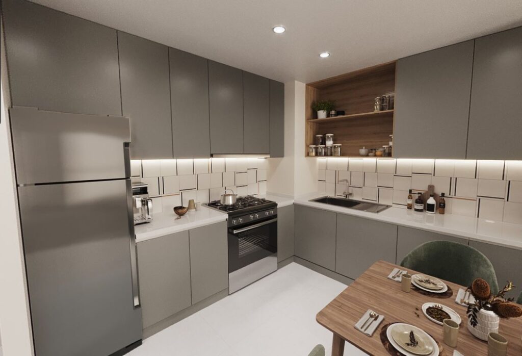 Al Shamkha 1 bedroom apartment for sale in Reeman Living with compact layout and affordable entry for investors.