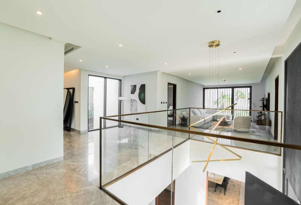 Modern villa with garden and private patio in gated Saadiyat Lagoons community