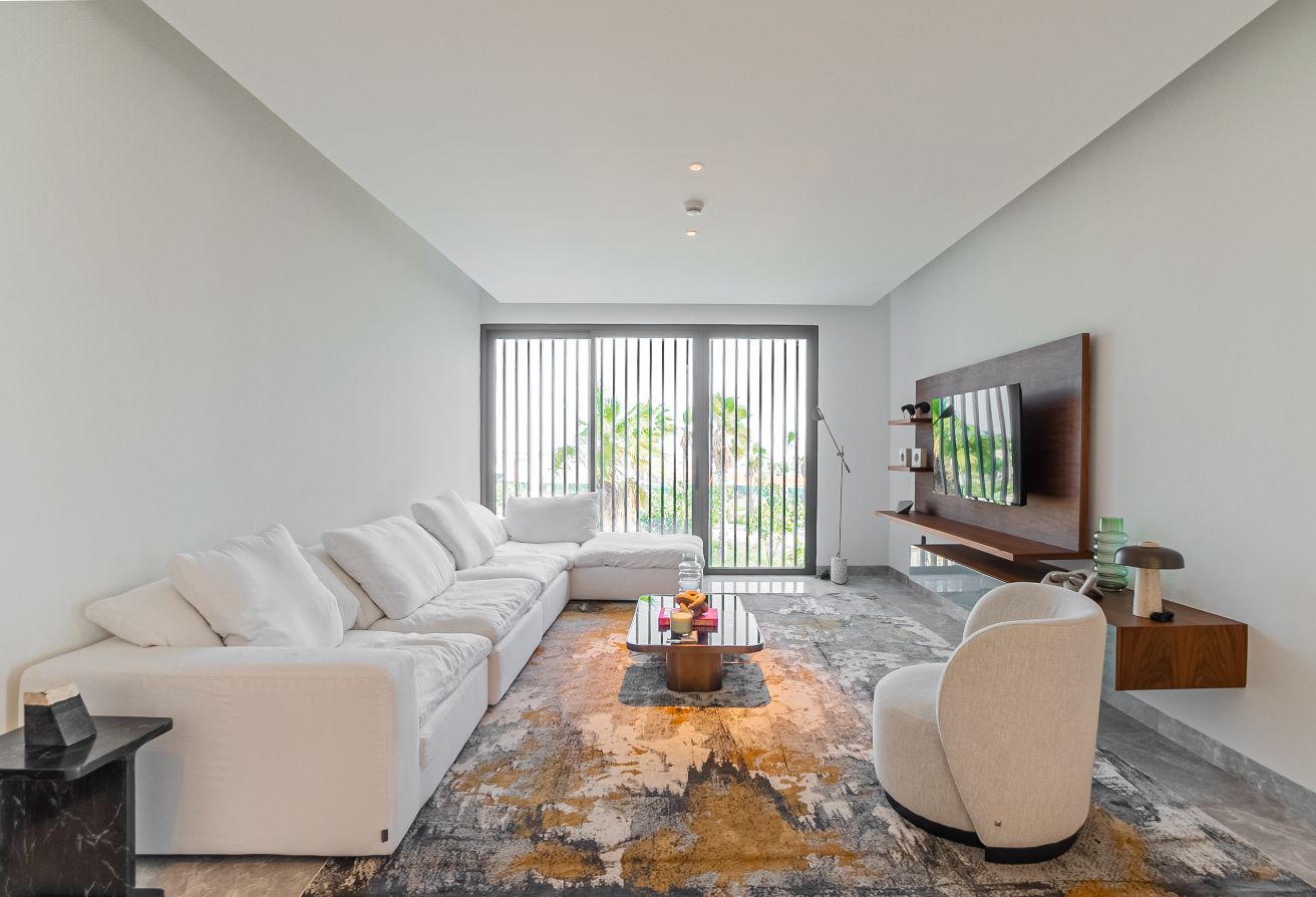 Modern villa with garden and private patio in gated Saadiyat Lagoons community