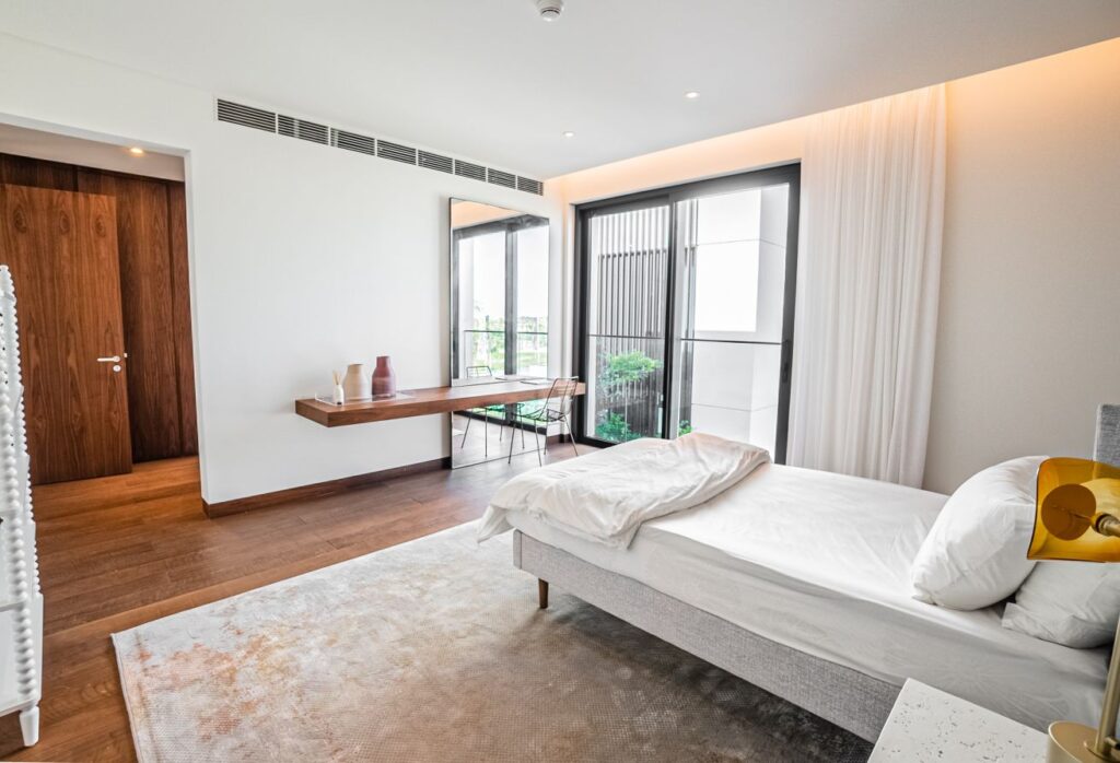 Modern villa with garden and private patio in gated Saadiyat Lagoons community