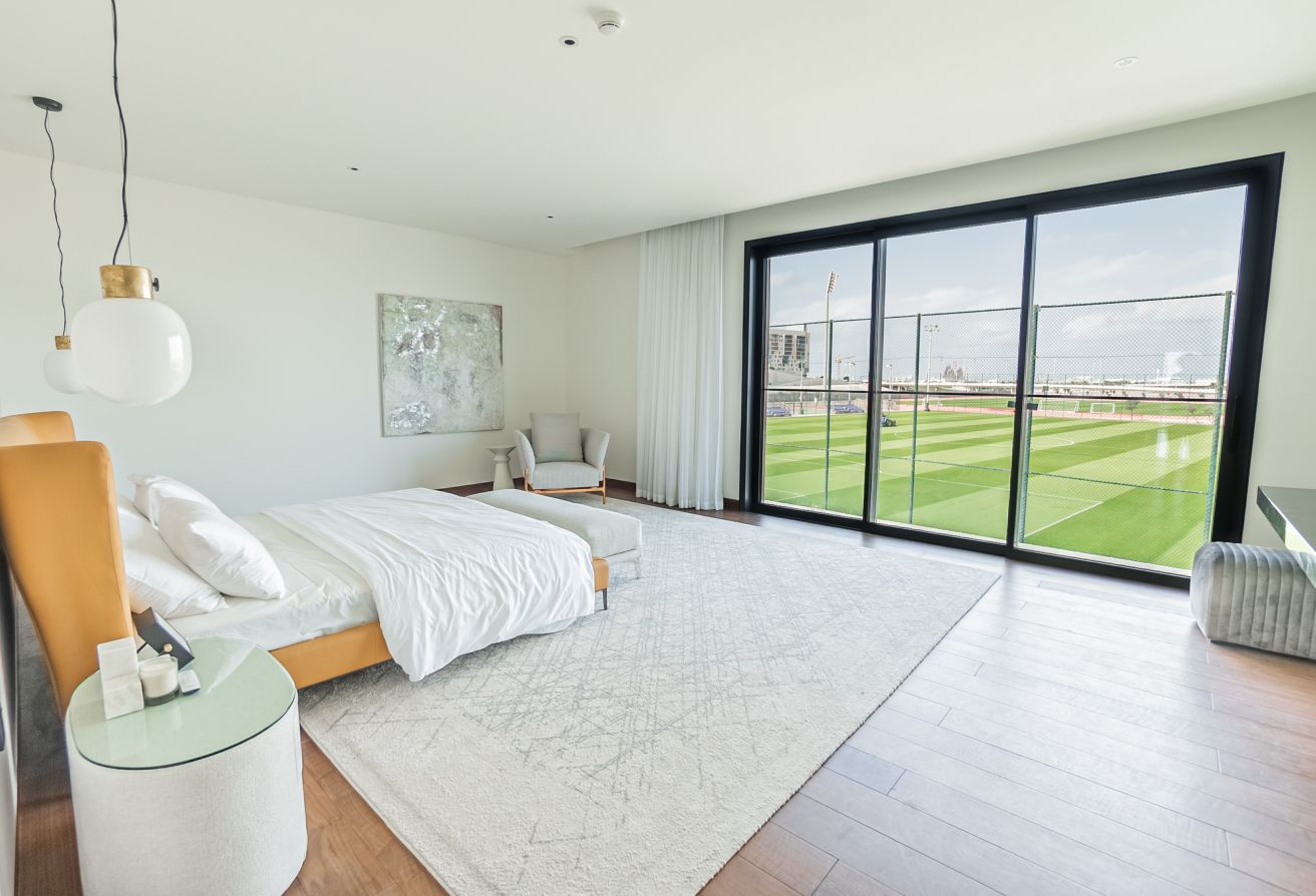 Modern villa with garden and private patio in gated Saadiyat Lagoons community