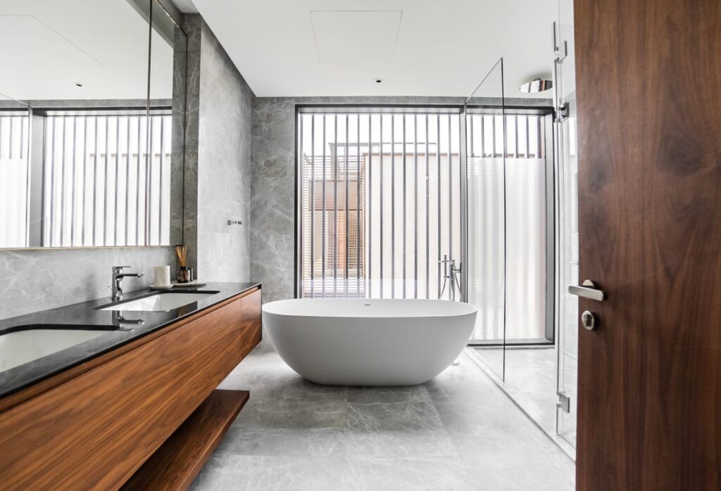 Modern villa with garden and private patio in gated Saadiyat Lagoons community