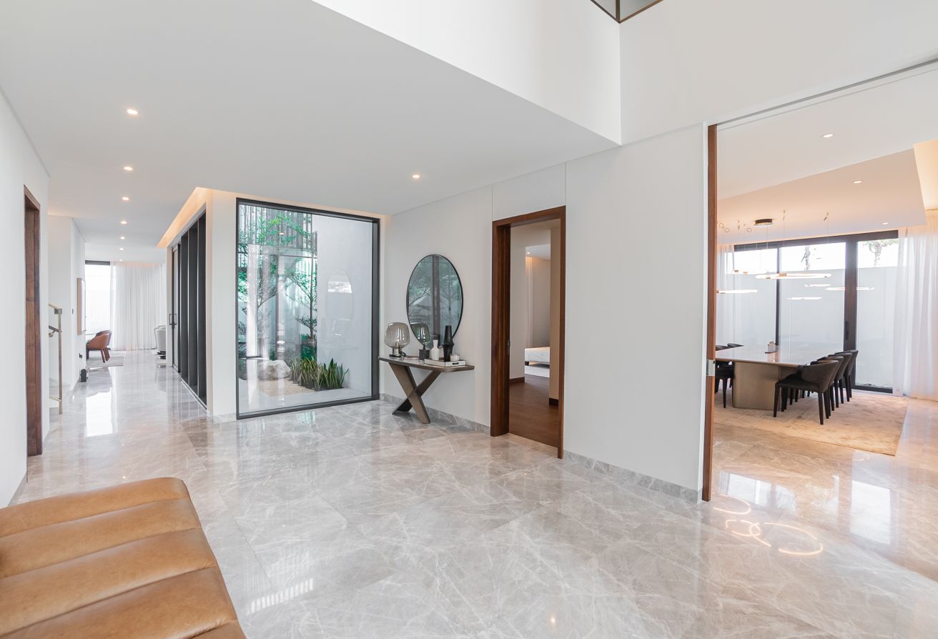 Modern villa with garden and private patio in gated Saadiyat Lagoons community