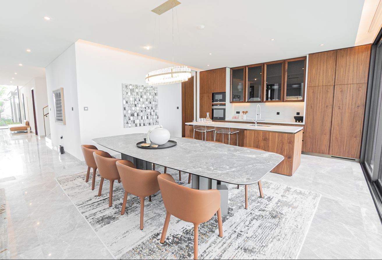 Modern villa with garden and private patio in gated Saadiyat Lagoons community